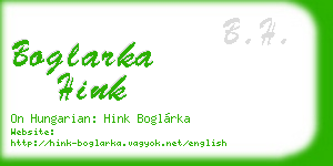 boglarka hink business card
